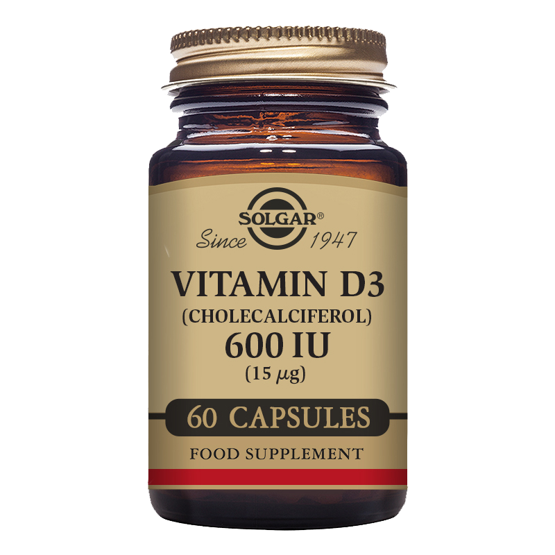 Solgar Vitamin D3 (Cholecalciferol) 600 IE (15 µg) Gemüsekapseln 60 Tabs