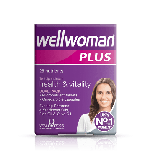 Vitabiotics Wellwoman Plus Omega 3.6.9 Capsules 28 & 56 Tablets - Multivitamins at MySupplementShop by Vitabiotics