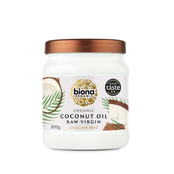 Biona Organic Raw Virgin Coconut Oil 800g | High-Quality Health Foods | MySupplementShop.co.uk