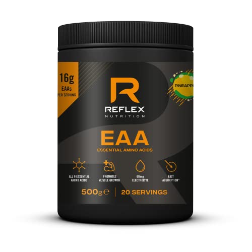 Reflex Nutrition EAA 500g Pineapple | High-Quality Amino Acids and BCAAs | MySupplementShop.co.uk