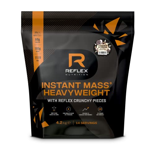 Reflex Nutrition Instant Mass Heavyweight with Crunchy Pieces 4.2kg Chocolate Rocky Road | High-Quality Health Foods | MySupplementShop.co.uk