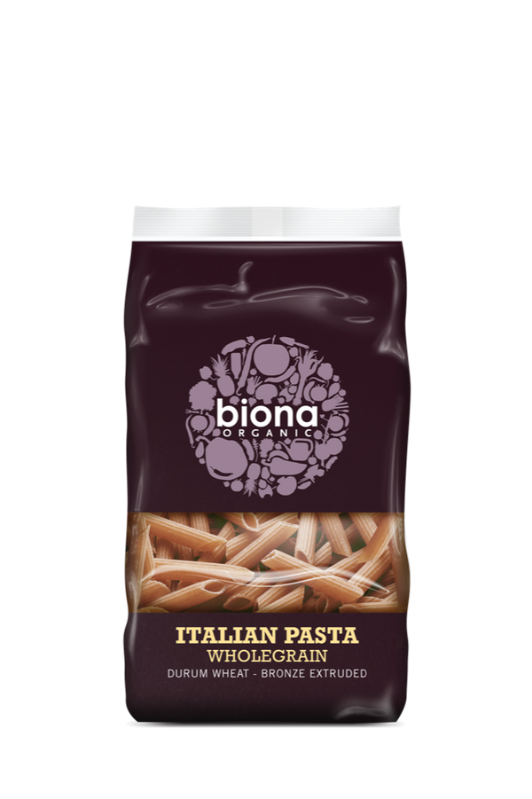 Biona Organic Wholewheat Penne Pasta 500g | High-Quality Health Foods | MySupplementShop.co.uk