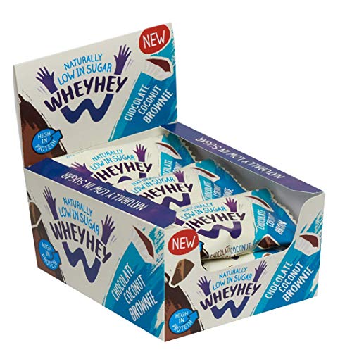 Wheyhey Brownie Bar 15x40g Chocolate Coconut | High-Quality Health Foods | MySupplementShop.co.uk