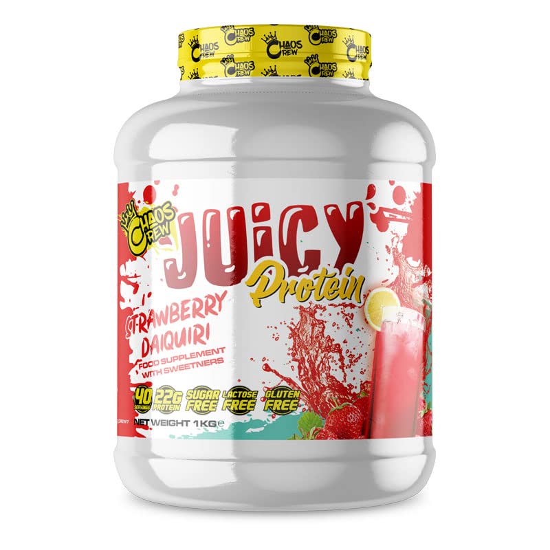 Chaos Crew Juicy Protein Strawberry Daiquiri,1kg | High-Quality Boxes & Gifts | MySupplementShop.co.uk