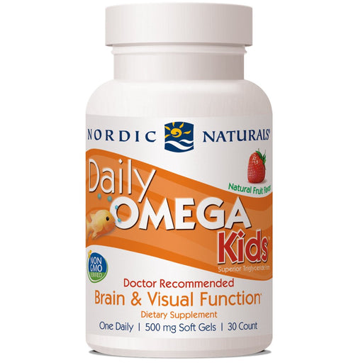 Nordic Naturals Daily Omega Kids, Natural Fruit Flavor - 30 softgels | High-Quality Omega-3 | MySupplementShop.co.uk