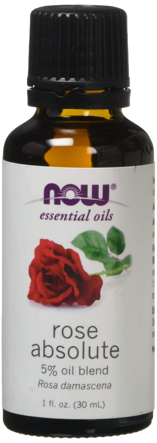 NOW Foods Essential Oil, Rose Absolute Oil - 30 ml. | High-Quality Health and Wellbeing | MySupplementShop.co.uk