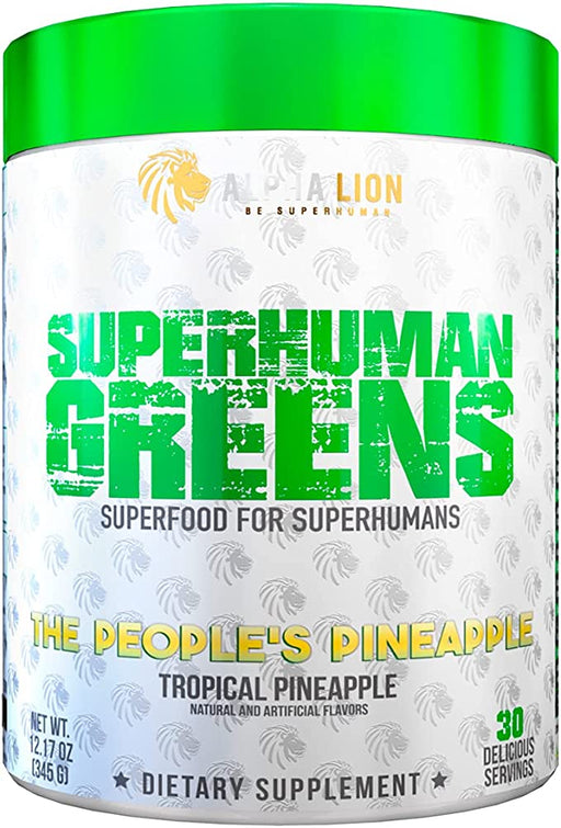 Alpha Lion SuperHuman Greens 345g The People Pineapple - Sports Nutrition at MySupplementShop by Alpha Lion