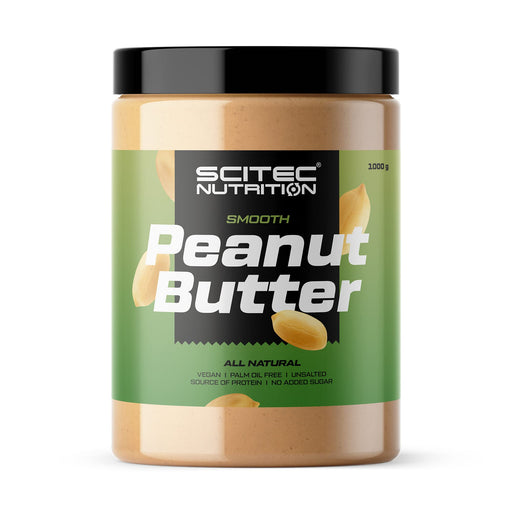 SciTec Peanut Butter, Smooth - 1000 grams | High-Quality Health Foods | MySupplementShop.co.uk