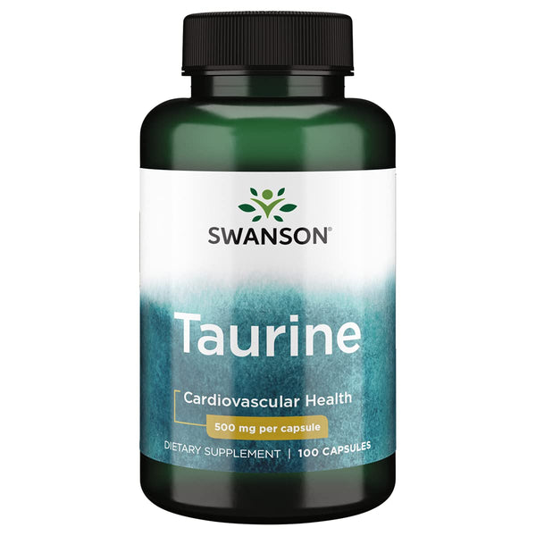 Swanson Taurine, 500mg - 100 caps | High-Quality Taurine | MySupplementShop.co.uk