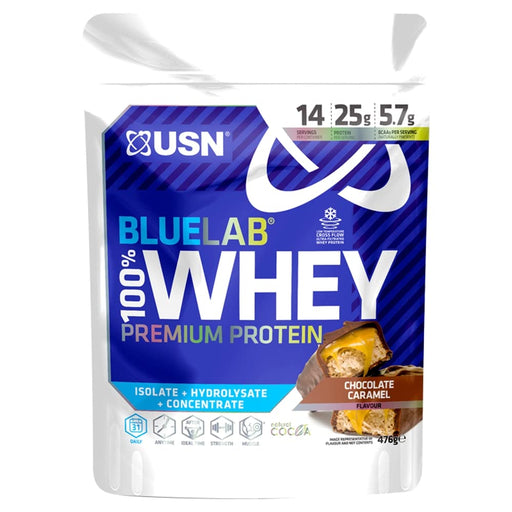 USN Blue Lab Whey 100% 476g Chocolate Caramel | High-Quality Health & Nutrition | MySupplementShop.co.uk