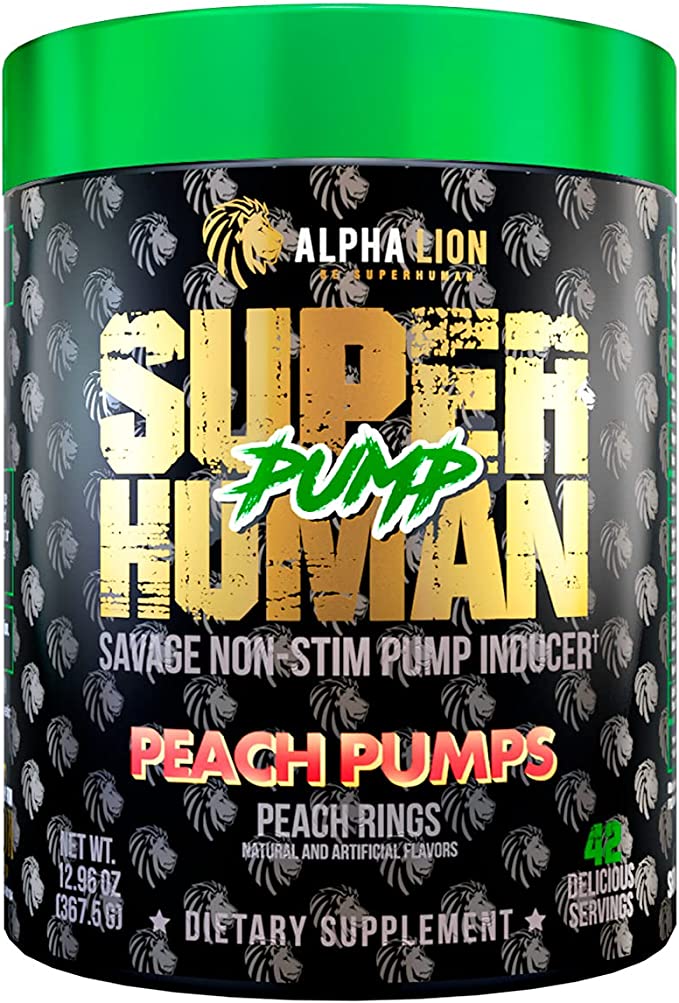Alpha Lion SuperHuman Pump 367g Peach Pumps | High-Quality Vitamins & Supplements | MySupplementShop.co.uk