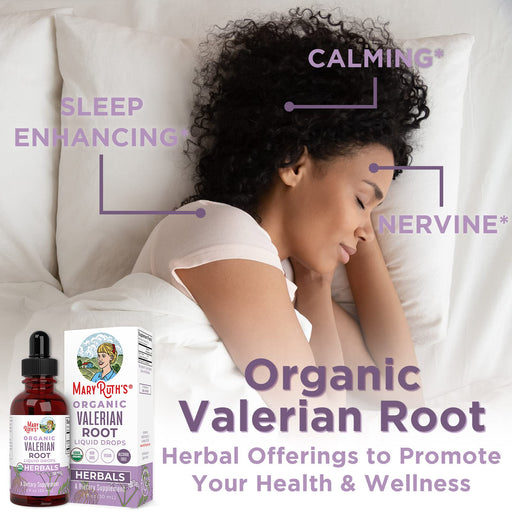 MaryRuth Organics Organic Valerian Root Liquid Drops - 30 ml. | High-Quality Valerian | MySupplementShop.co.uk