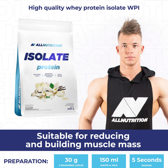 Allnutrition Isolate Protein, Vanilla - 2000 grams | High-Quality Protein | MySupplementShop.co.uk