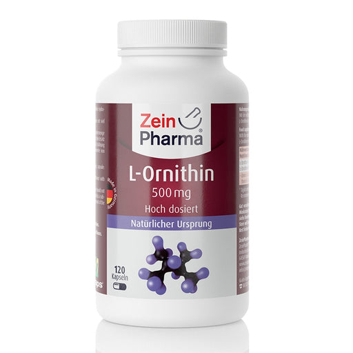 Zein Pharma L-Ornithine, 500mg - 120 caps - Amino Acids and BCAAs at MySupplementShop by Zein Pharma