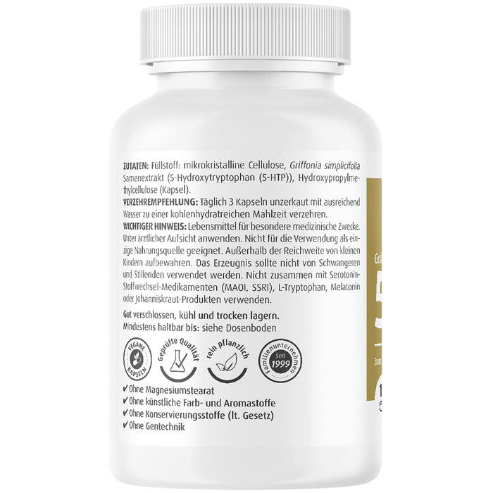 Zein Pharma Griffonia 5-HTP, 100mg - 120 caps | High-Quality Combination Multivitamins & Minerals | MySupplementShop.co.uk