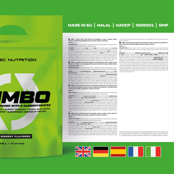 SciTec Jumbo, Strawberry - 6600 grams | High-Quality Protein | MySupplementShop.co.uk