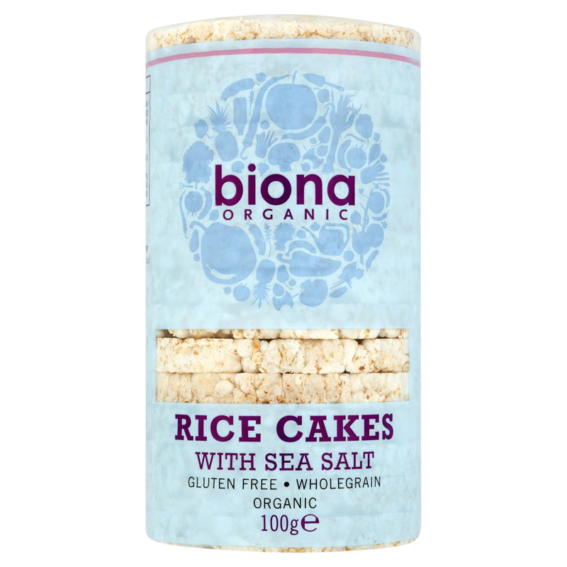Biona Organic Rice Cakes with Sea Salt 100g | High-Quality Health Foods | MySupplementShop.co.uk