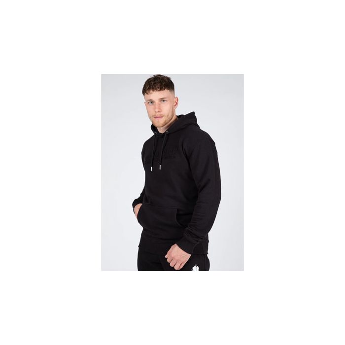 Gorilla Wear Crowley Oversized Mens Hoodie Black - Small - Hoodie at MySupplementShop by Gorilla Wear