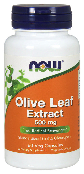 NOW Foods Olive Leaf Extract, 500mg - 60 vcaps - Health and Wellbeing at MySupplementShop by NOW Foods