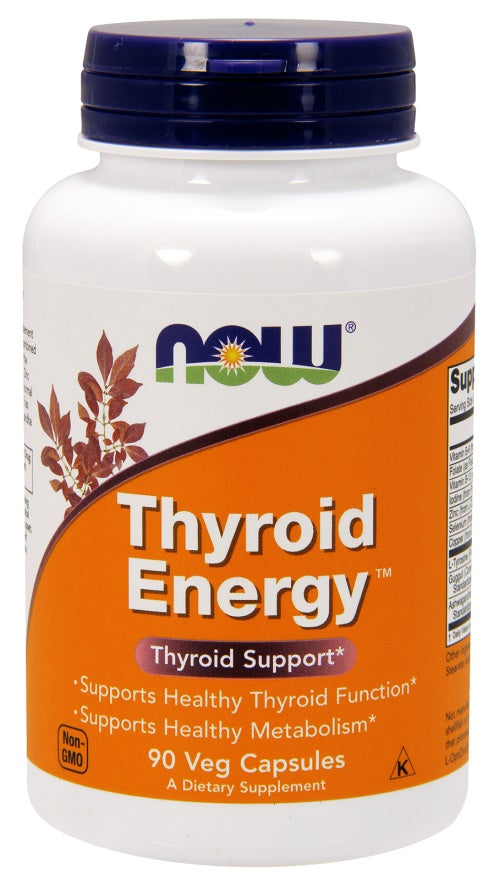 NOW Foods Thyroid Energy - 90 vcaps | High-Quality Sports Supplements | MySupplementShop.co.uk