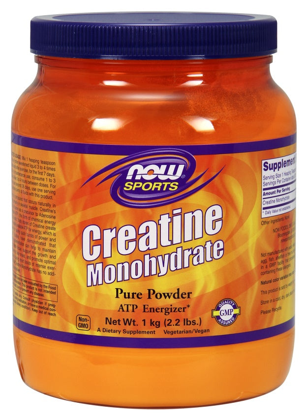 NOW Foods Creatine Monohydrate, Pure Powder - 1000g | High-Quality Creatine Supplements | MySupplementShop.co.uk