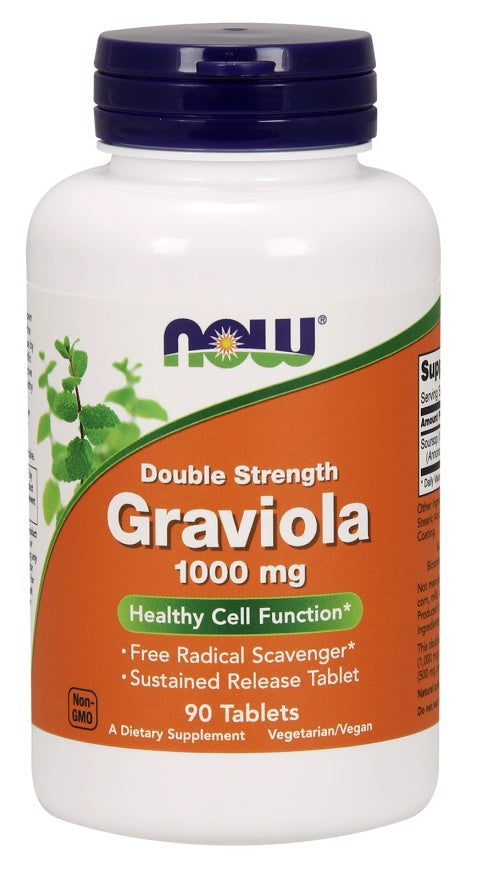 NOW Foods Graviola, 1000mg - 90 tabs | High-Quality Health and Wellbeing | MySupplementShop.co.uk