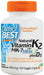 Doctor's Best Natural Vitamin K2 MK7 with MenaQ7 plus D3, 180mcg - 60 vcaps | High-Quality Sports Supplements | MySupplementShop.co.uk