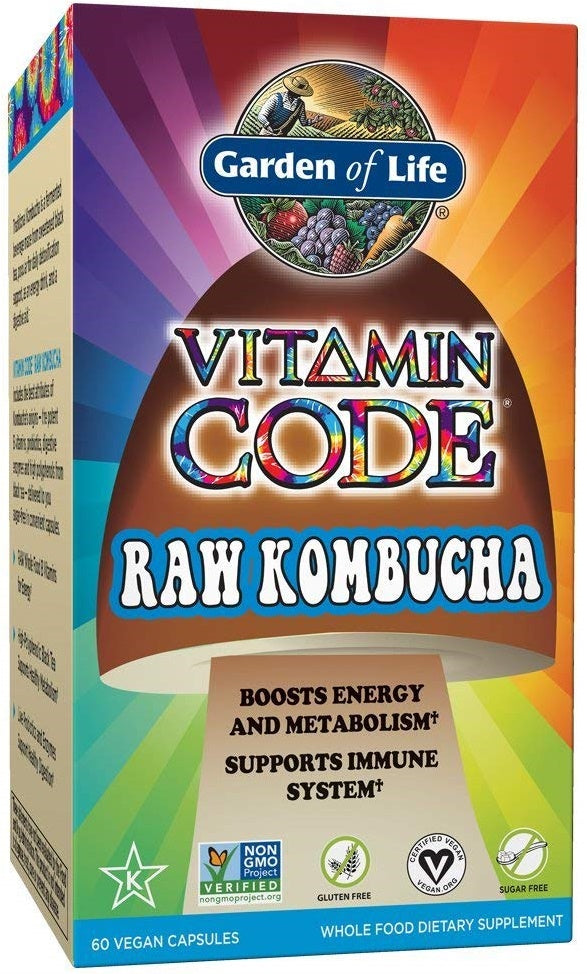 Garden of Life Vitamin Code Raw Kombucha - 60 vegan caps | High-Quality Special Formula | MySupplementShop.co.uk
