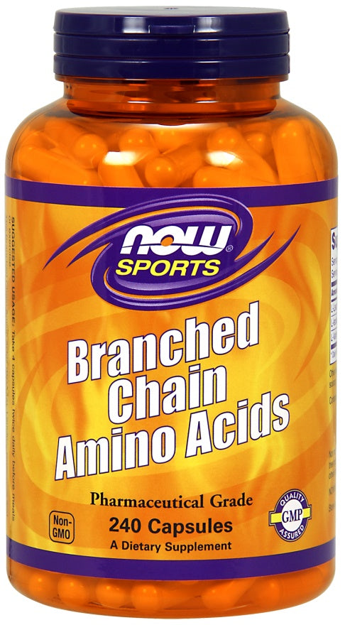 NOW Foods BCAA - Branched Chain Amino Acids - 240 caps - Amino Acids and BCAAs at MySupplementShop by NOW Foods