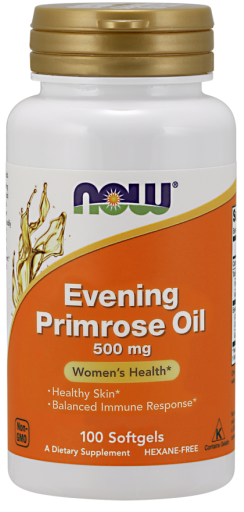 NOW Foods Evening Primrose Oil, 500mg - 100 softgels | High-Quality Health and Wellbeing | MySupplementShop.co.uk
