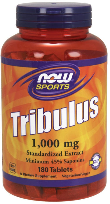 NOW Foods Tribulus, 1000mg - 180 tabs - Natural Testosterone Support at MySupplementShop by NOW Foods