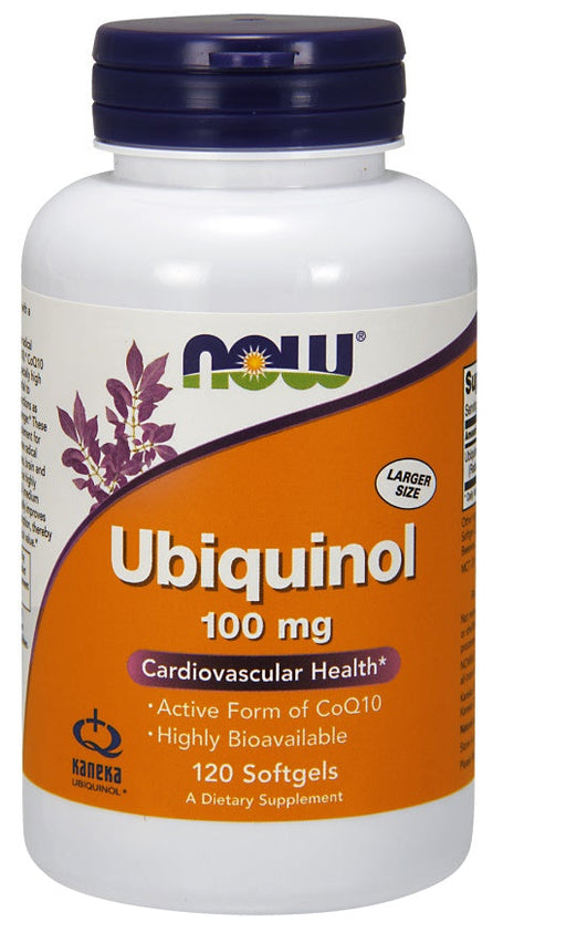 NOW Foods Ubiquinol, 100mg - 120 softgels | High-Quality Health and Wellbeing | MySupplementShop.co.uk