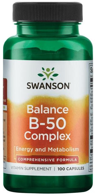 Swanson Balance B-50 - 100 caps | High-Quality Vitamins & Minerals | MySupplementShop.co.uk