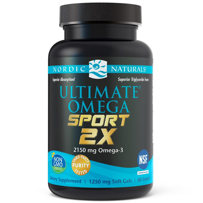 Nordic Naturals Ultimate Omega 2X Sport - 60 softgels - Health and Wellbeing at MySupplementShop by Nordic Naturals