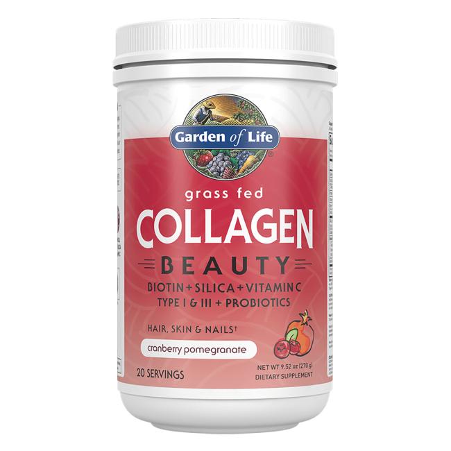 Garden of Life Grass Fed Collagen Beauty, Cranberry Pomegranate - 270g - Collagen at MySupplementShop by Garden of Life