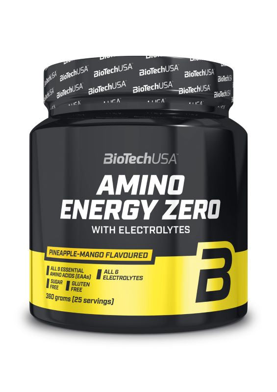 BioTechUSA Amino Energy Zero with Electrolytes, Lime - 360 grams | High-Quality Amino Acids and BCAAs | MySupplementShop.co.uk