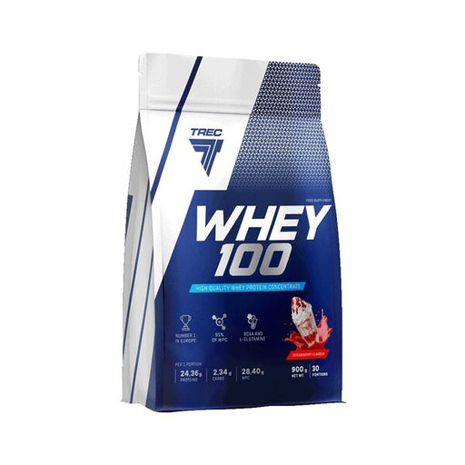 Trec Nutrition Whey 100, Chocolate Sesame - 900 grams | High-Quality Protein | MySupplementShop.co.uk