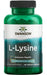 Swanson AjiPure L-Lysine, 500mg - 90 vcaps | High-Quality Amino Acids and BCAAs | MySupplementShop.co.uk