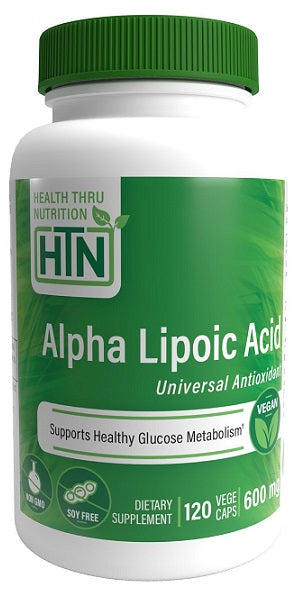 Health Thru Nutrition Alpha Lipoic Acid, 600mg - 120 vcaps | High-Quality Alpha Lipoic Acid | MySupplementShop.co.uk