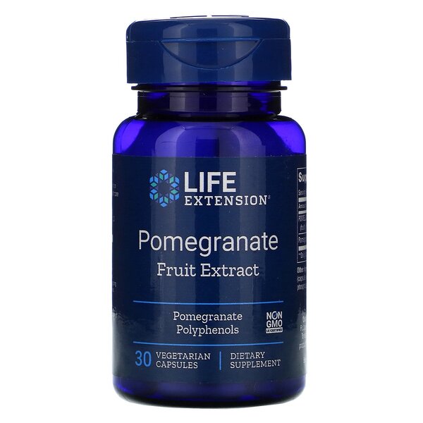 Life Extension Pomegranate Fruit Extract - 30 vcaps - Health and Wellbeing at MySupplementShop by Life Extension