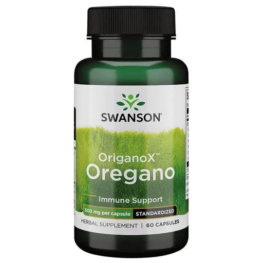 Swanson OriganoX Oregano, 500mg - 60 caps | High-Quality Sports Supplements | MySupplementShop.co.uk
