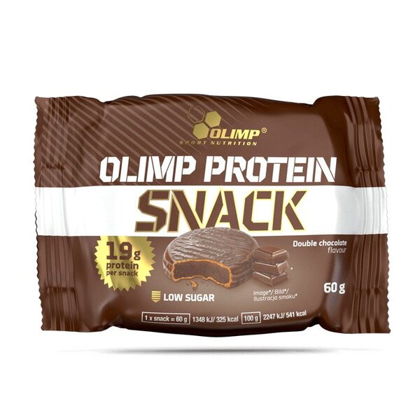Olimp Nutrition Protein Snack, Double Chocolate - 12 x 60g | High-Quality Protein Bars | MySupplementShop.co.uk