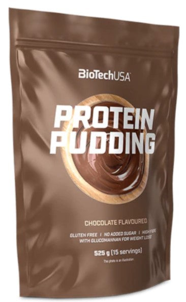BioTechUSA Protein Pudding, Chocolate - 525g | High-Quality Whey Proteins | MySupplementShop.co.uk