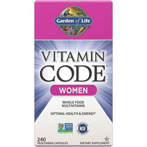 Garden of Life Vitamin Code Women - 240 vcaps | High-Quality Vitamins & Minerals | MySupplementShop.co.uk
