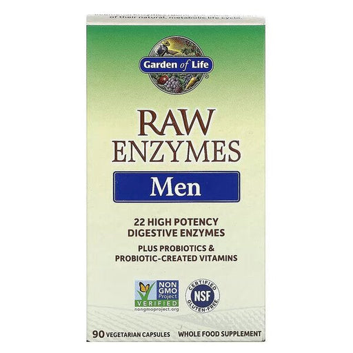 Garden of Life Raw Enzymes Men - 90 vcaps | High-Quality Vitamins & Minerals | MySupplementShop.co.uk