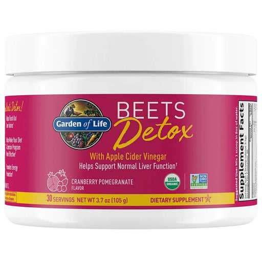 Garden of Life Detox Beets Powder, Cranberry Pomegranate - 105g | High-Quality Liver Support | MySupplementShop.co.uk
