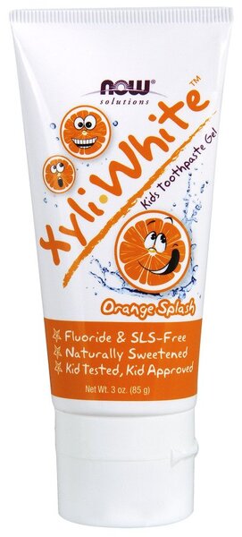 NOW Foods XyliWhite Kids, Orange Splash - 85g | High-Quality Vegan Products | MySupplementShop.co.uk