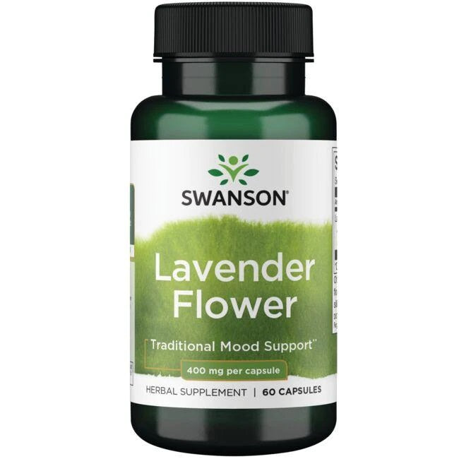 Swanson Lavender Flower, 400mg - 60 caps - Health and Wellbeing at MySupplementShop by Swanson