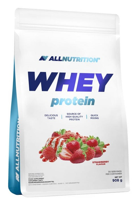 Allnutrition Isolate Protein, Strawberry - 908 grams | High-Quality Protein | MySupplementShop.co.uk