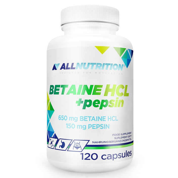 Allnutrition Betaine HCl + Pepsin - 120 caps | High-Quality Combination Multivitamins & Minerals | MySupplementShop.co.uk
